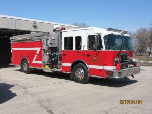 2008 Spartan Chassis with a Rosenbauer Body with a 1500 GMP Darley Pump